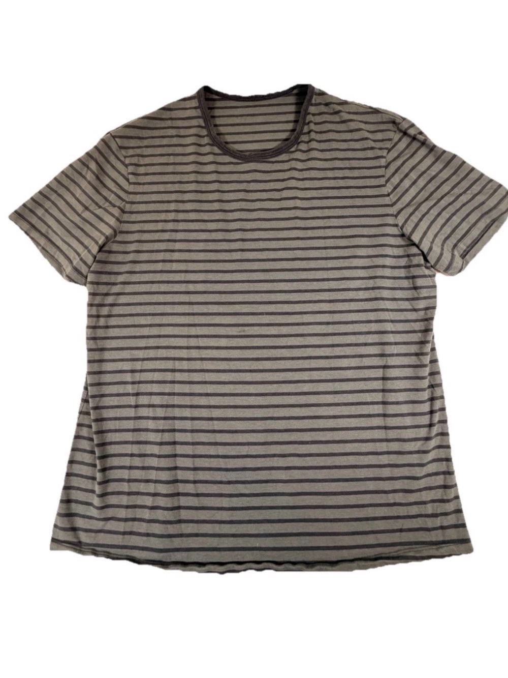 Lululemon 5 Year Basic Tee Hyper Stripe Large Yachtie Stripe Sea Steel